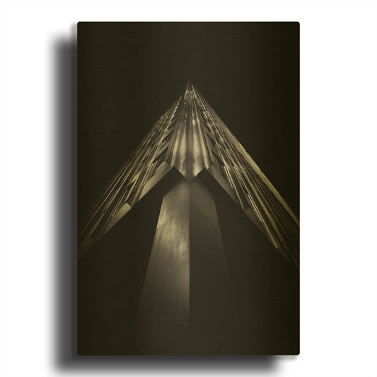 'No 77 King St W 1' By Brian Carson Gold Metal Wall Art