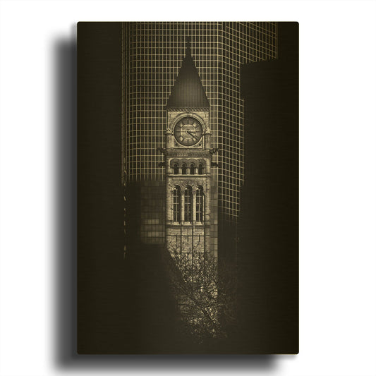 'Old City Hall Toronto Canada No 1' By Brian Carson Gold Metal Wall Art