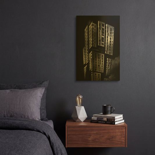 'Picasso No 1' By Brian Carson Gold Metal Wall Art