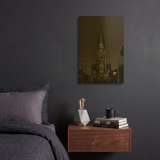 'St. Mary' By Brian Carson Gold Metal Wall Art