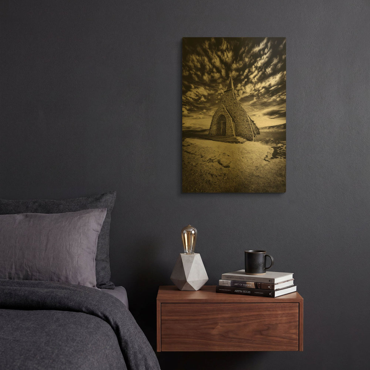 'Hell s Church' By Sebastien Lory Gold Metal Wall Art