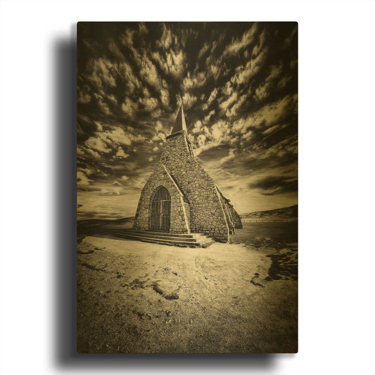 'Hell s Church' By Sebastien Lory Gold Metal Wall Art