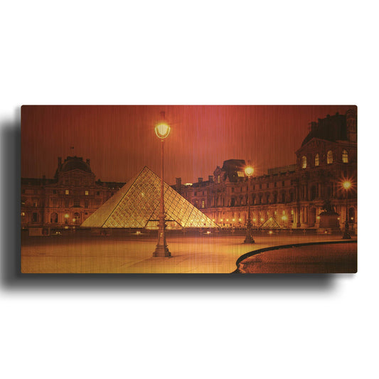 'Louvre' By Sebastien Lory Gold Metal Wall Art