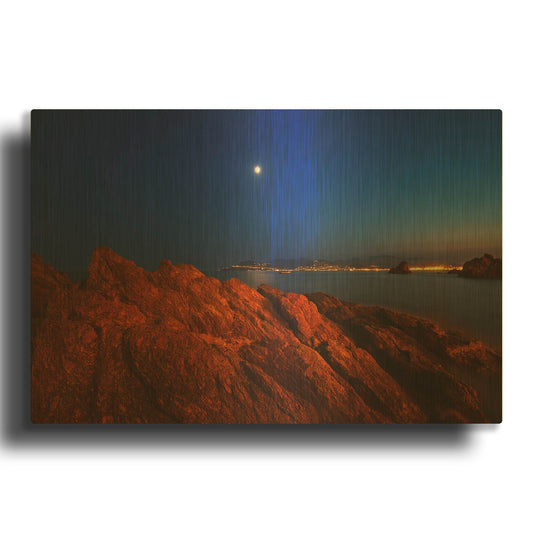 'La Bocca' By Sebastien Lory Gold Metal Wall Art