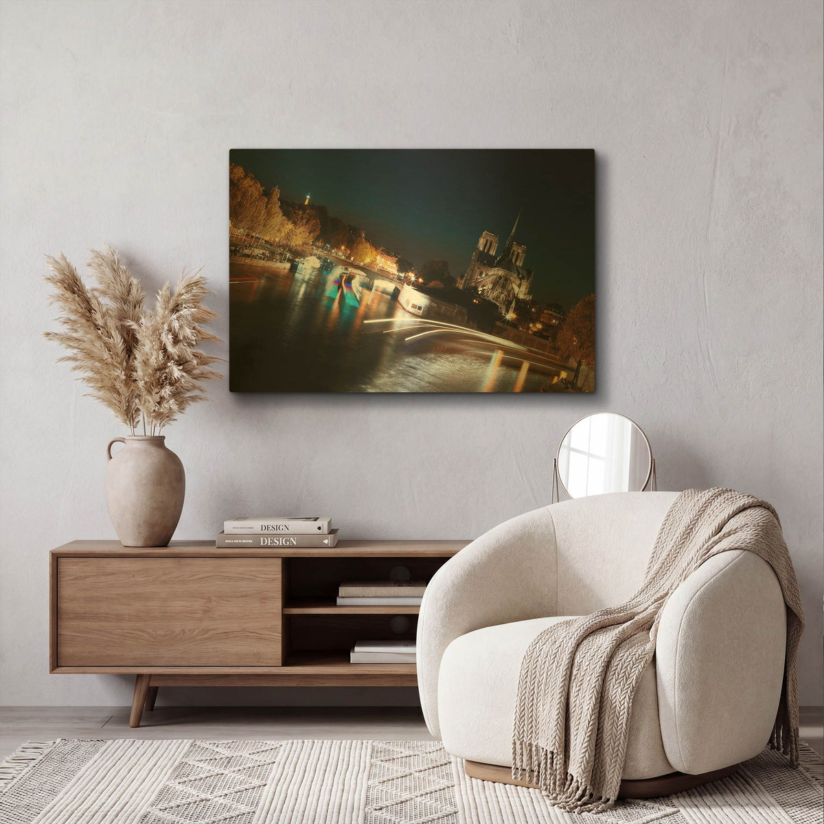 'Parisian Lights' By Sebastien Lory Gold Metal Wall Art