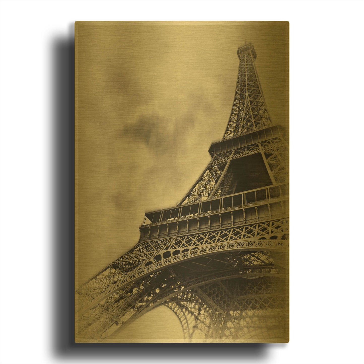 'Parisian Spirit' By Sebastien Lory Gold Metal Wall Art