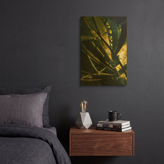 'Beaubourg' By Sebastien Lory Gold Metal Wall Art