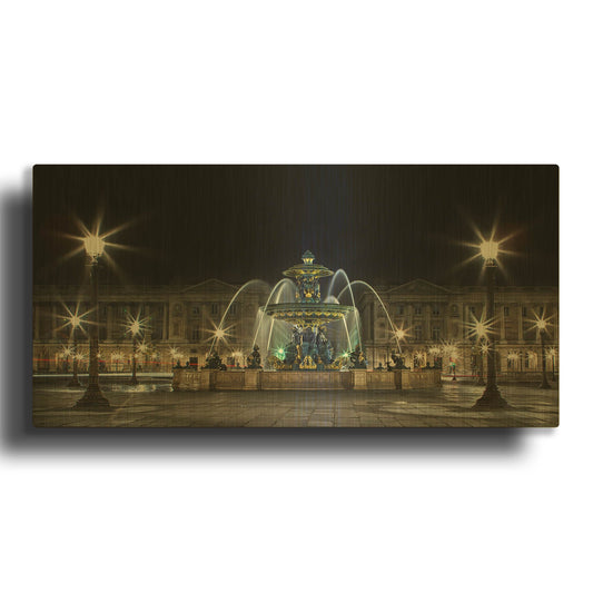 'Concorde' By Sebastien Lory Gold Metal Wall Art