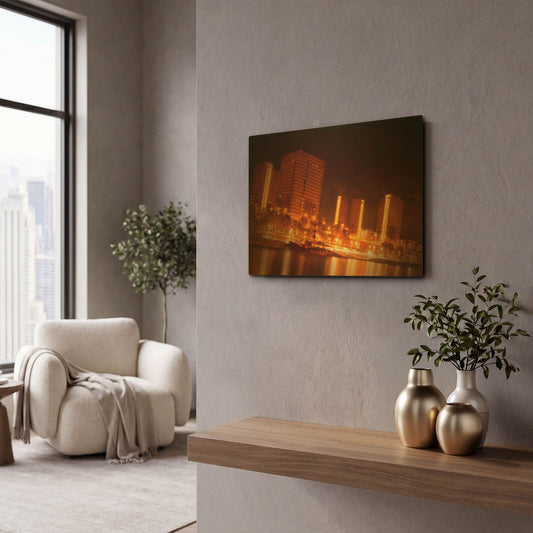 'BNF' By Sebastien Lory Gold Metal Wall Art