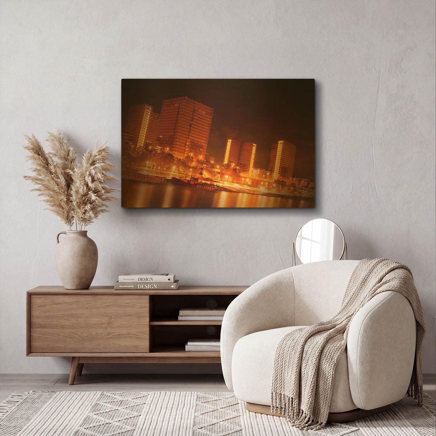 'BNF' By Sebastien Lory Gold Metal Wall Art