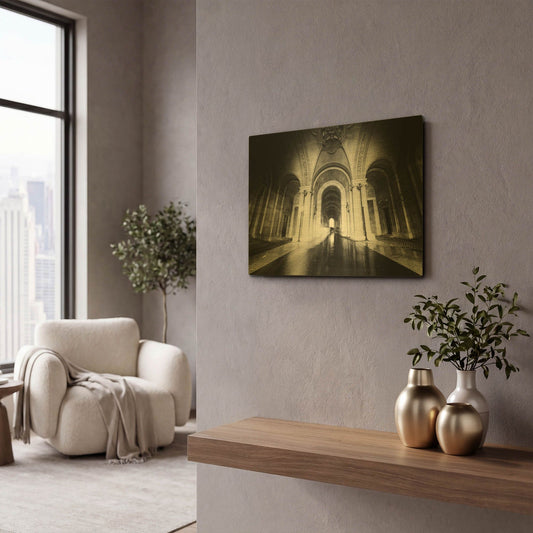 'Parisian Ghost' By Sebastien Lory Gold Metal Wall Art