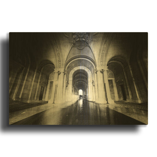 'Parisian Ghost' By Sebastien Lory Gold Metal Wall Art