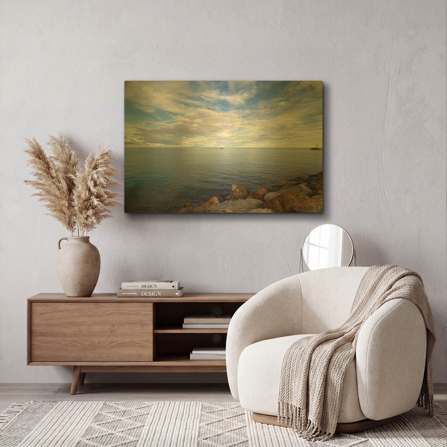 'St. Cyp' By Sebastien Lory Gold Metal Wall Art