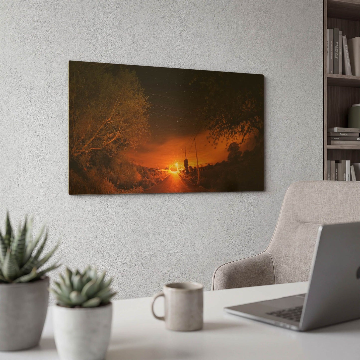 'Way To The Stars' By Sebastien Lory Gold Metal Wall Art