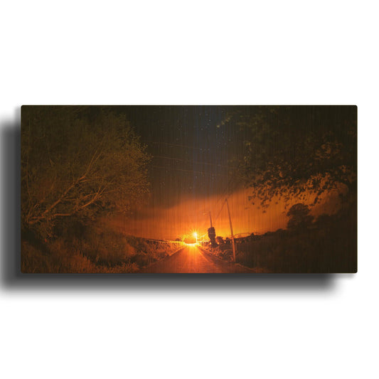 'Way To The Stars' By Sebastien Lory Gold Metal Wall Art