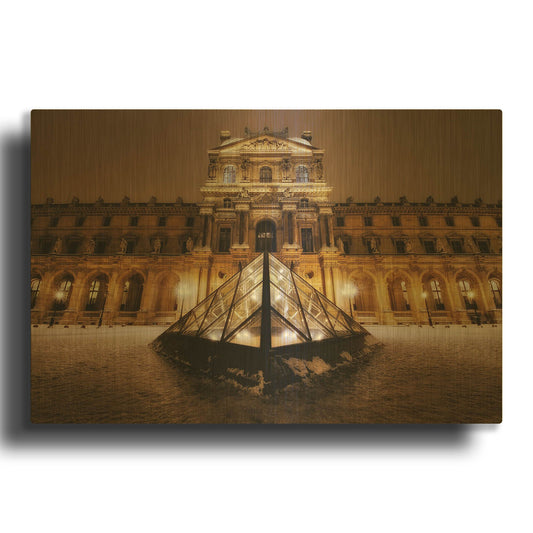 'Dynamic Object 2' By Sebastien Lory Gold Metal Wall Art