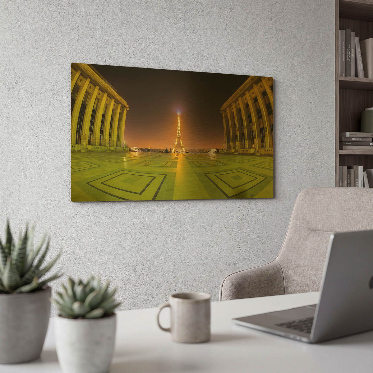 'Dynamic Object Edit' By Sebastien Lory Gold Metal Wall Art