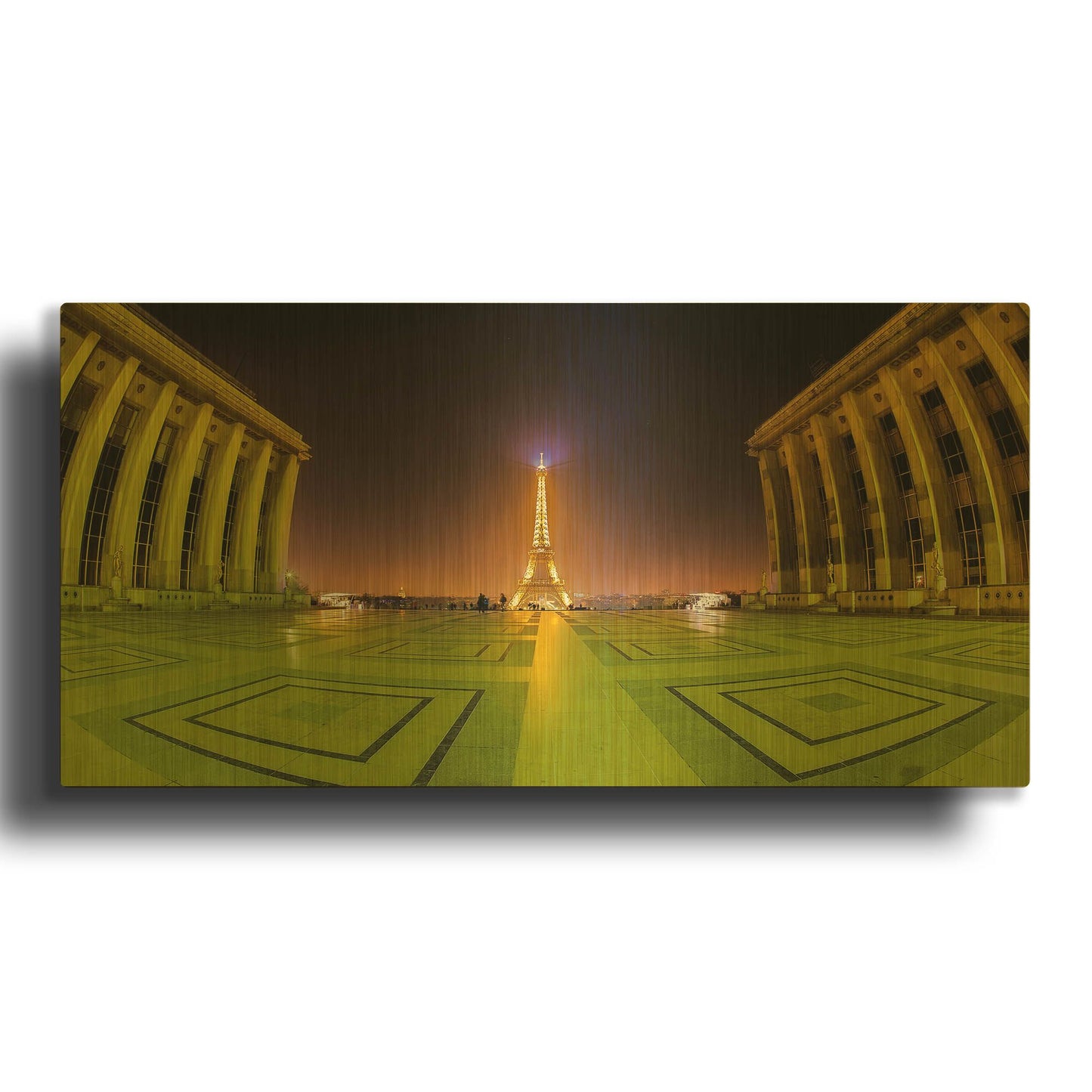 'Dynamic Object Edit' By Sebastien Lory Gold Metal Wall Art