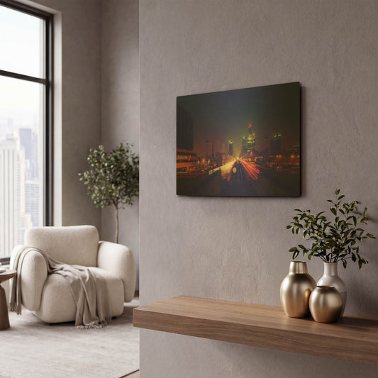 'Def Dec' By Sebastien Lory Gold Metal Wall Art