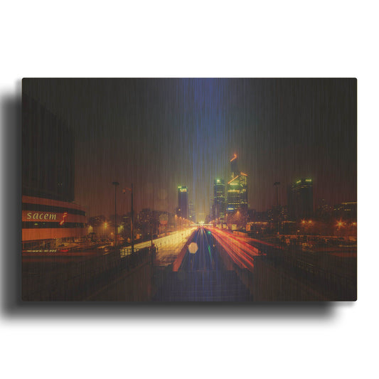 'Def Dec' By Sebastien Lory Gold Metal Wall Art