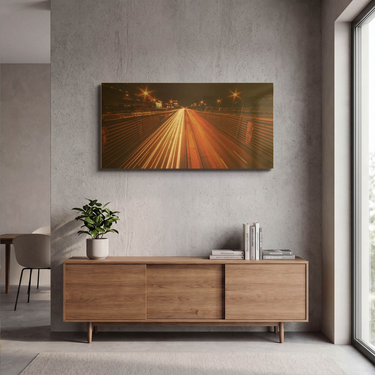 'Fast' By Sebastien Lory Gold Metal Wall Art