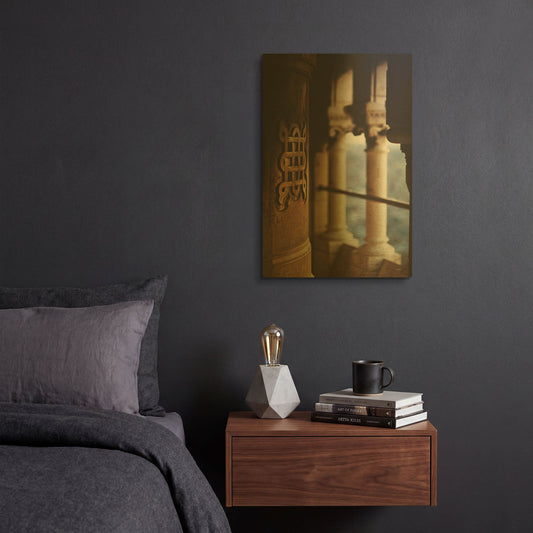 'Coeur Sacré' By Sebastien Lory Gold Metal Wall Art