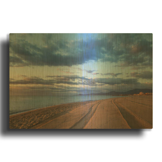 'Saint Cyprien 79' By Sebastien Lory Gold Metal Wall Art