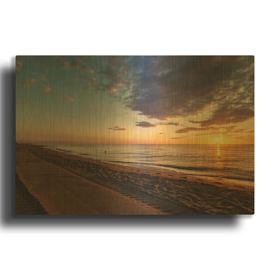 'Saint Cyprien 93' By Sebastien Lory Gold Metal Wall Art