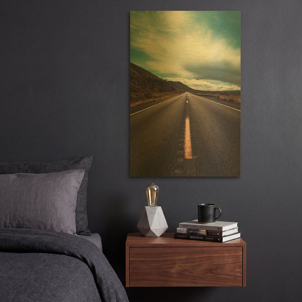 'Travel Utah Vertical' By Sebastien Lory Gold Metal Wall Art
