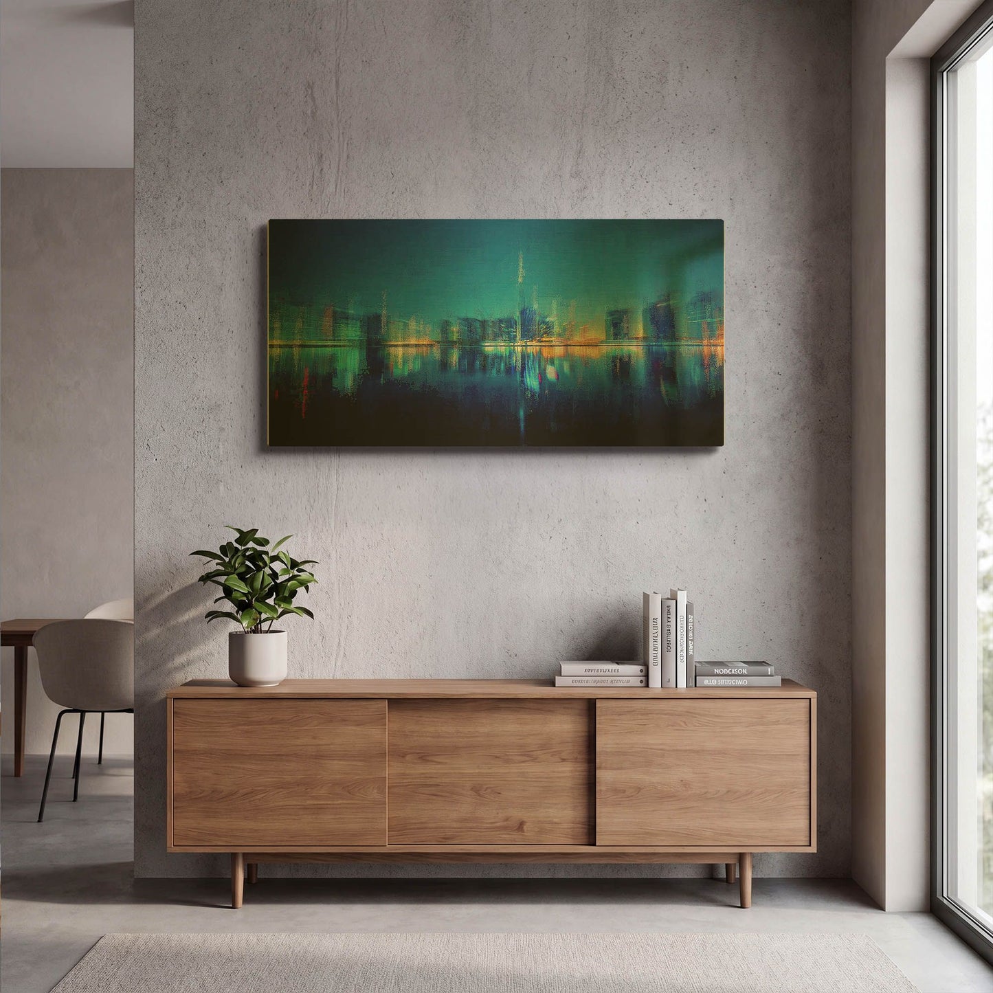 'Night of the City' By David Manlove Gold Metal Wall Art