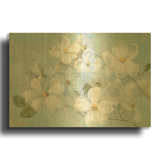 'Indiness Blossoms Light' By Danhui Nai Gold Metal Wall Art