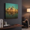 'Sydney Opera House' By David Manlove Gold Metal Wall Art