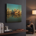 'The Opera House' By David Manlove Gold Metal Wall Art