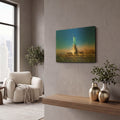 'Liberty A' By David Manlove Gold Metal Wall Art