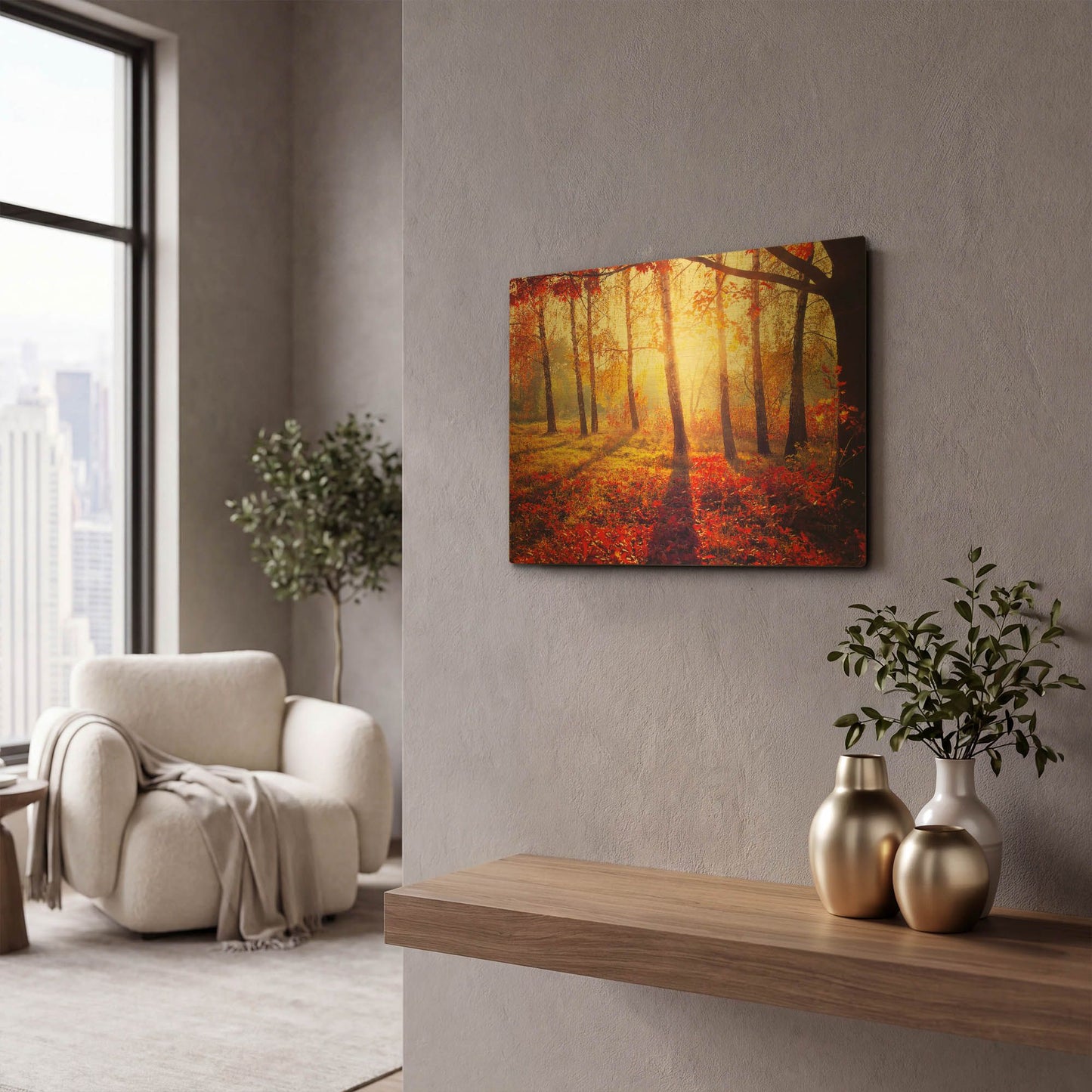 'Golden Afternoon' By LUXE Gold Metal Wall Art