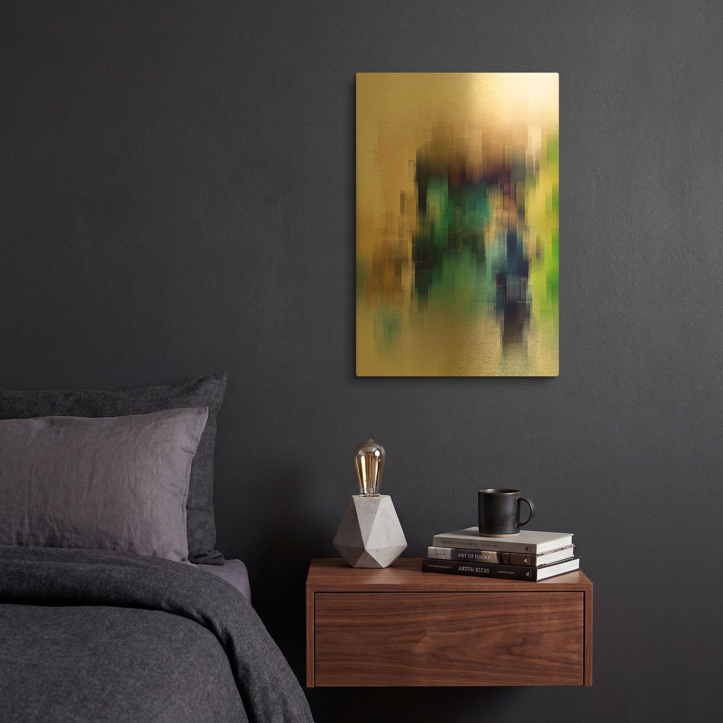 'The Bystander' By David Manlove Gold Metal Wall Art