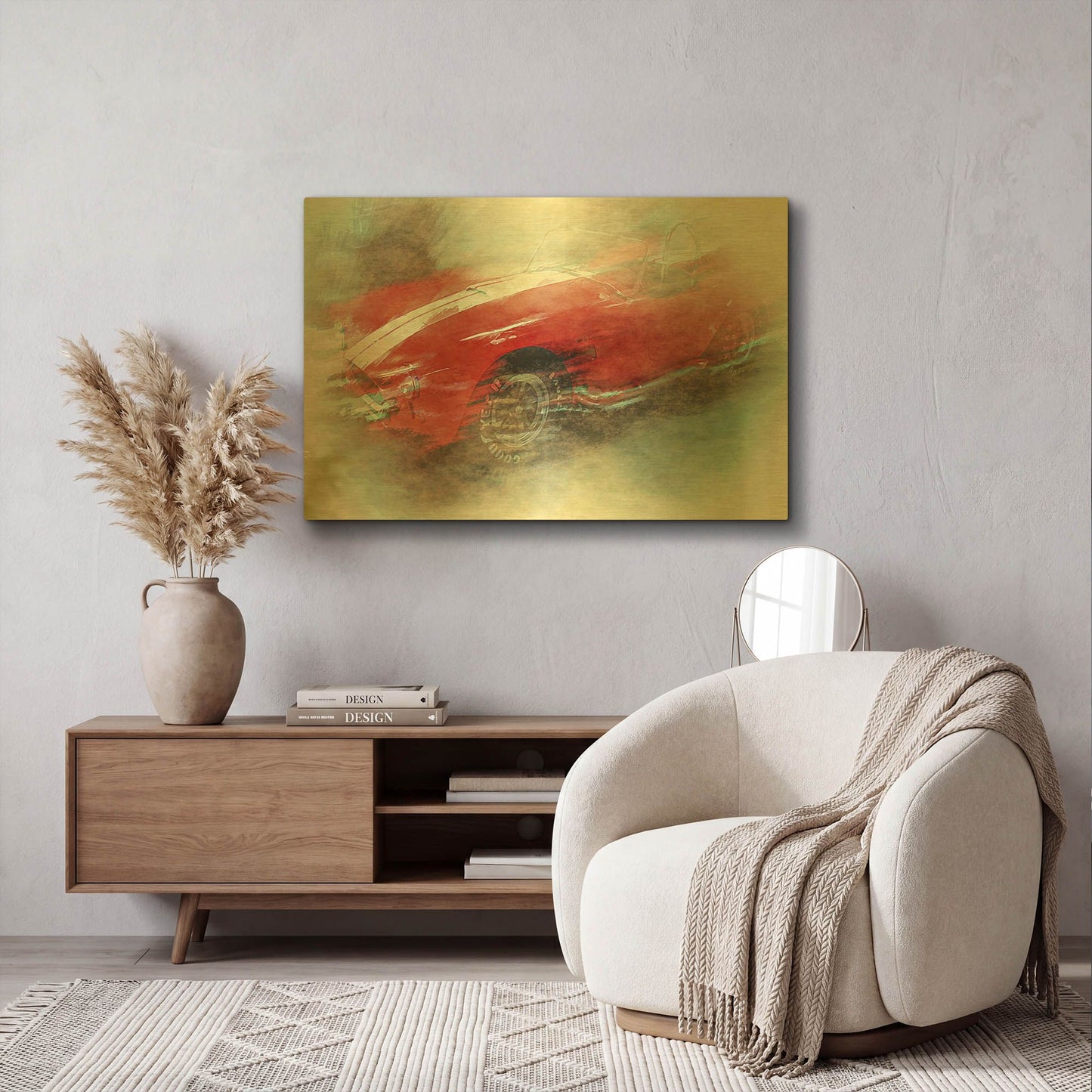 'Cobra Fog' By David Manlove Gold Metal Wall Art