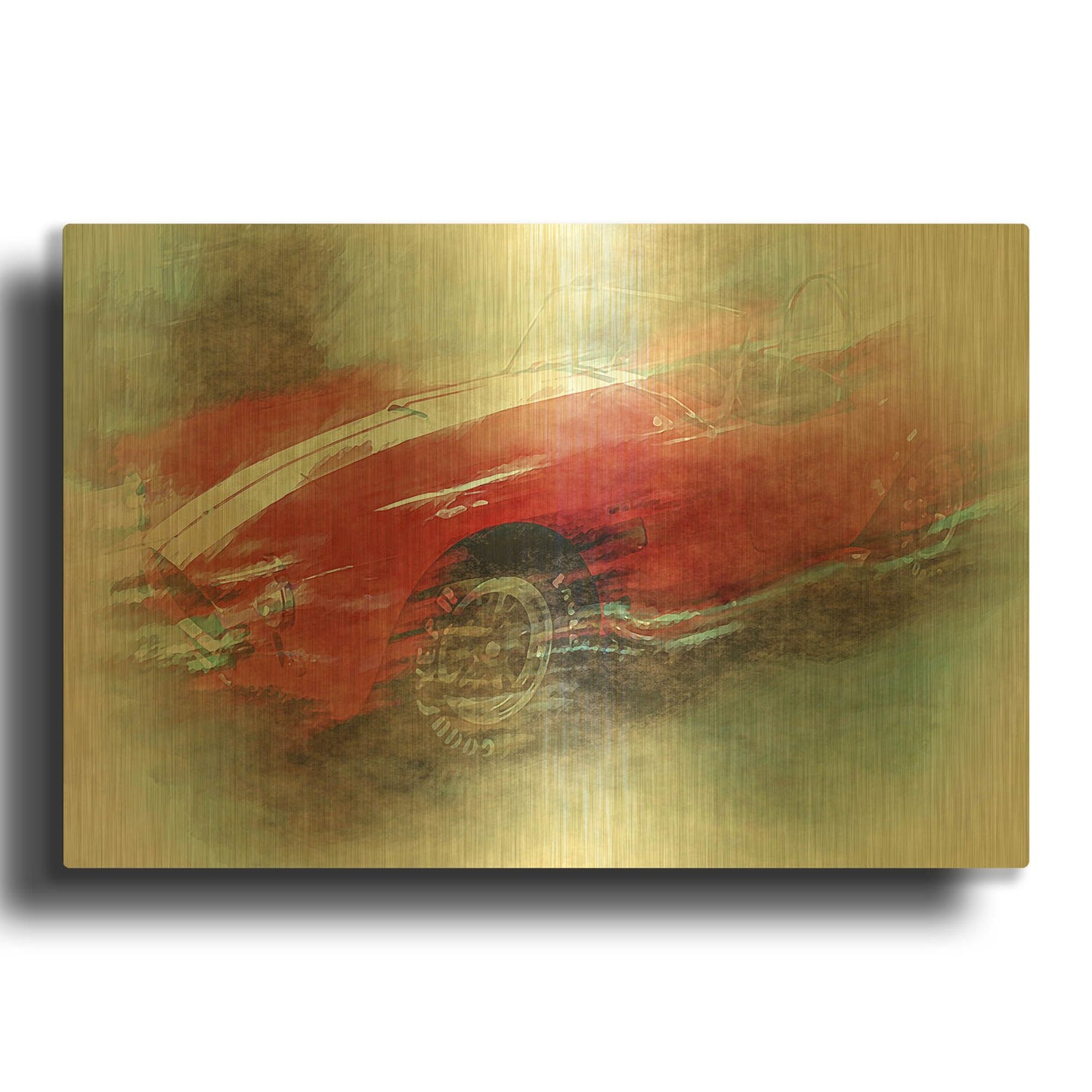 'Cobra Fog' By David Manlove Gold Metal Wall Art