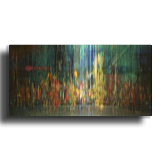 'A Blur of Memories' By David Manlove Gold Metal Wall Art