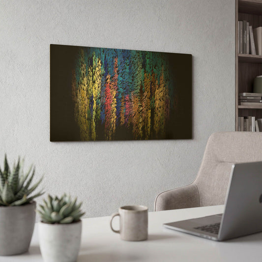 'Out of the Darkness' By David Manlove Gold Metal Wall Art