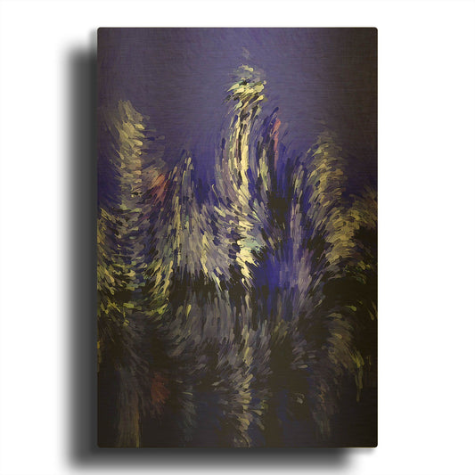 'Seattle Nights' By David Manlove Gold Metal Wall Art