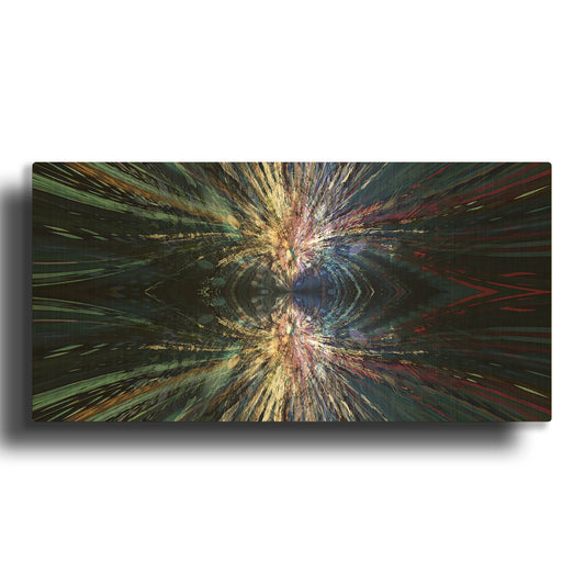 'A Space Odyssey' By David Manlove Gold Metal Wall Art