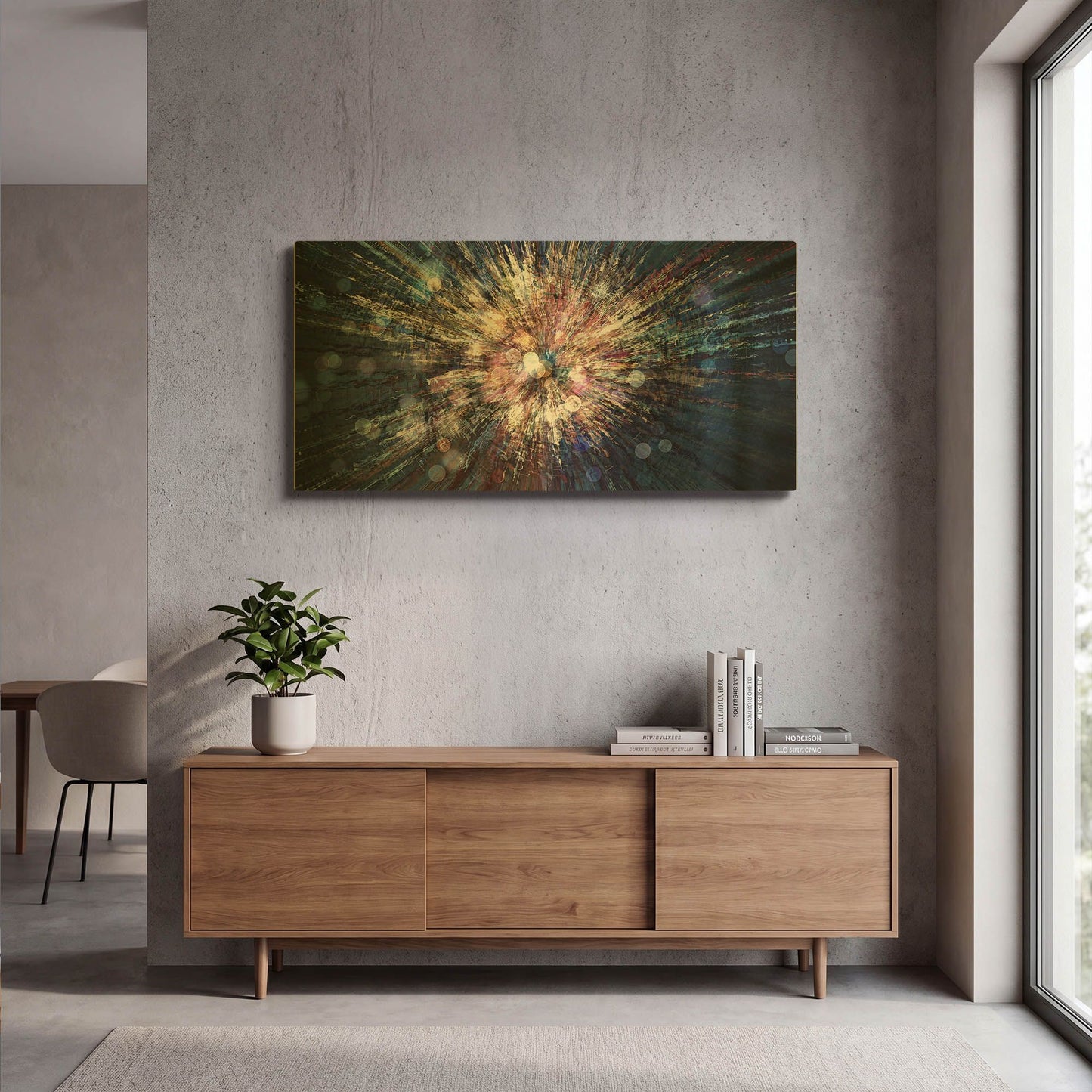 'The First Moment' By David Manlove Gold Metal Wall Art
