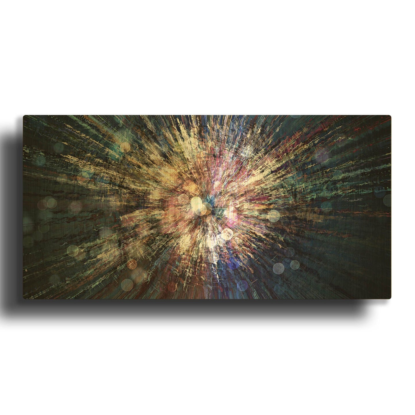 'The First Moment' By David Manlove Gold Metal Wall Art