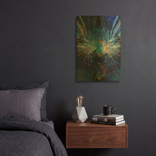 'Bowman' By David Manlove Gold Metal Wall Art