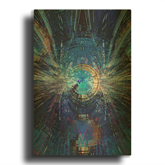 'Bowman' By David Manlove Gold Metal Wall Art