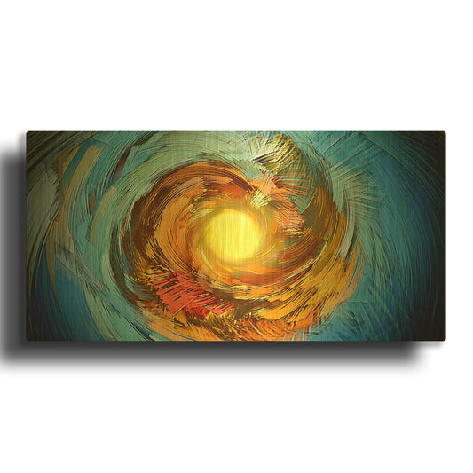 'Parrot Noya 3' By David Manlove Gold Metal Wall Art