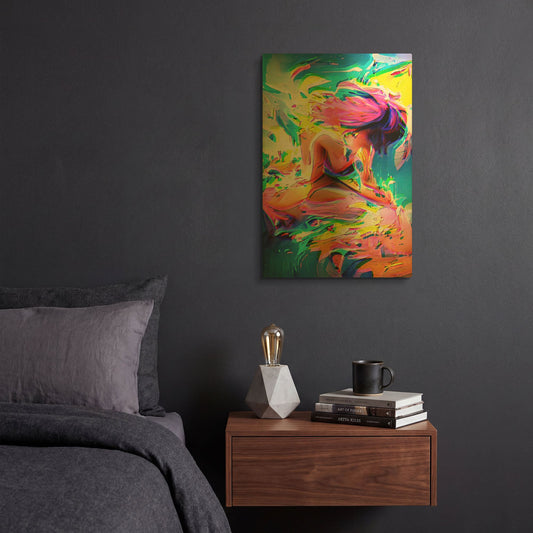 'Surf' By David Manlove Gold Metal Wall Art