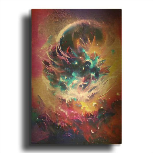'The Merger' By David Manlove Gold Metal Wall Art