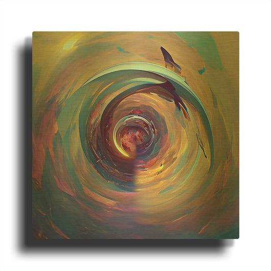 'Tanhauser Gate' By David Manlove Gold Metal Wall Art